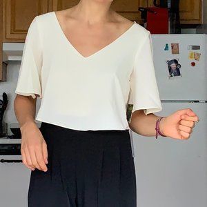 Taylor Colorblock Popover Crepe Jumpsuit